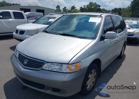 2002 Honda Odyssey Ex z USA, uszkodzony, nr VIN 2HKRL18682H519672